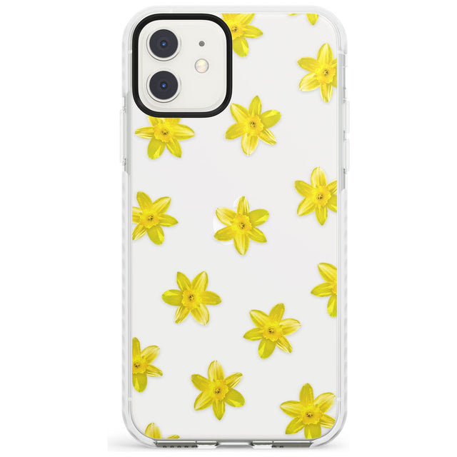 Daffodils Transparent Pattern Impact Phone Case for iPhone 11