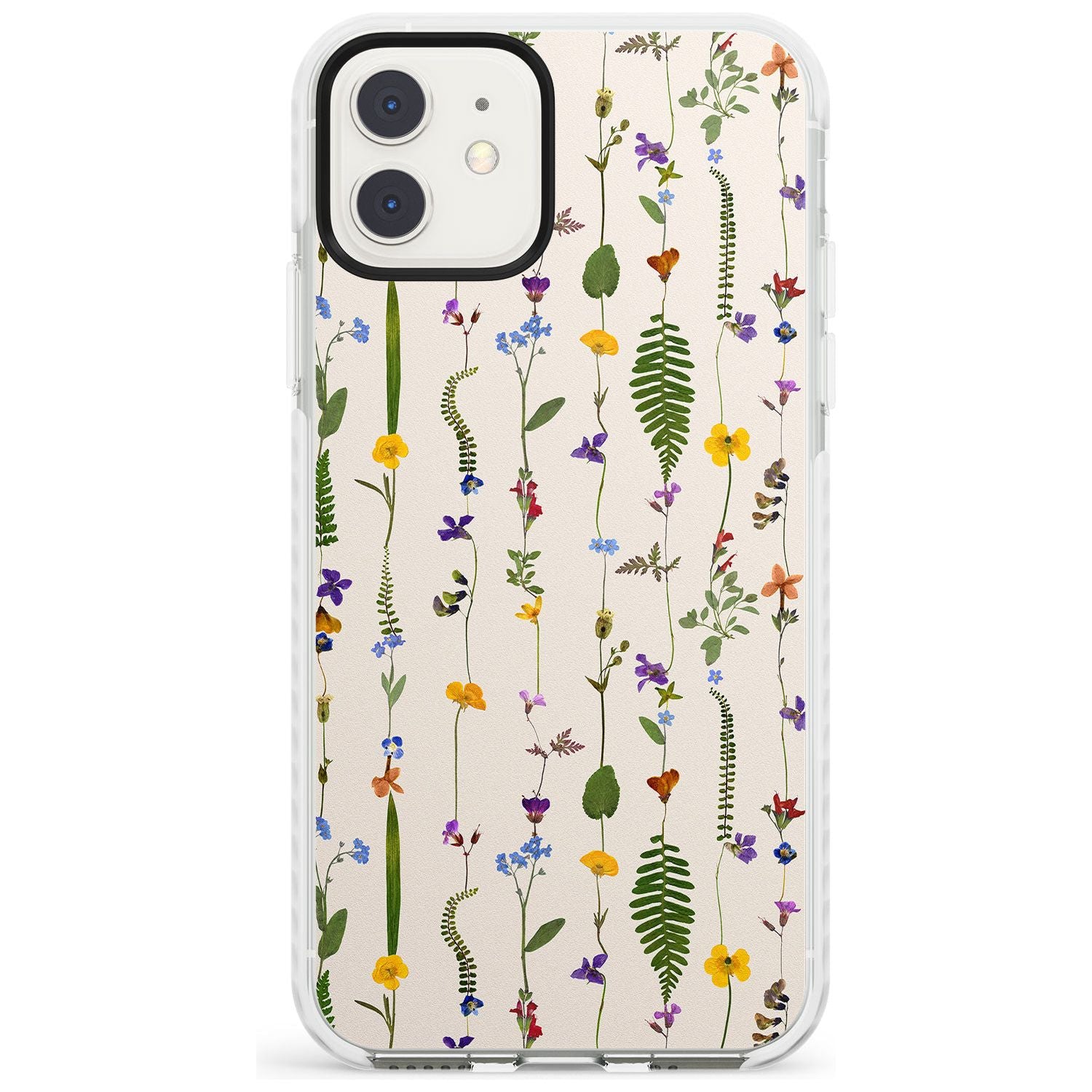 Wildflower Chain Design - Cream Impact Phone Case for iPhone 11