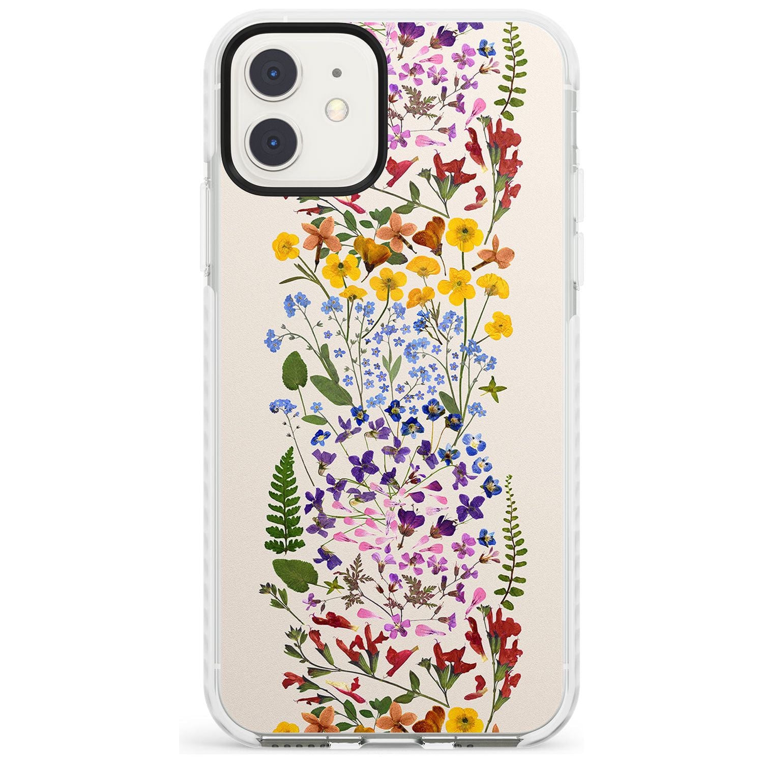 Wildflower Stripe Design - Cream Impact Phone Case for iPhone 11