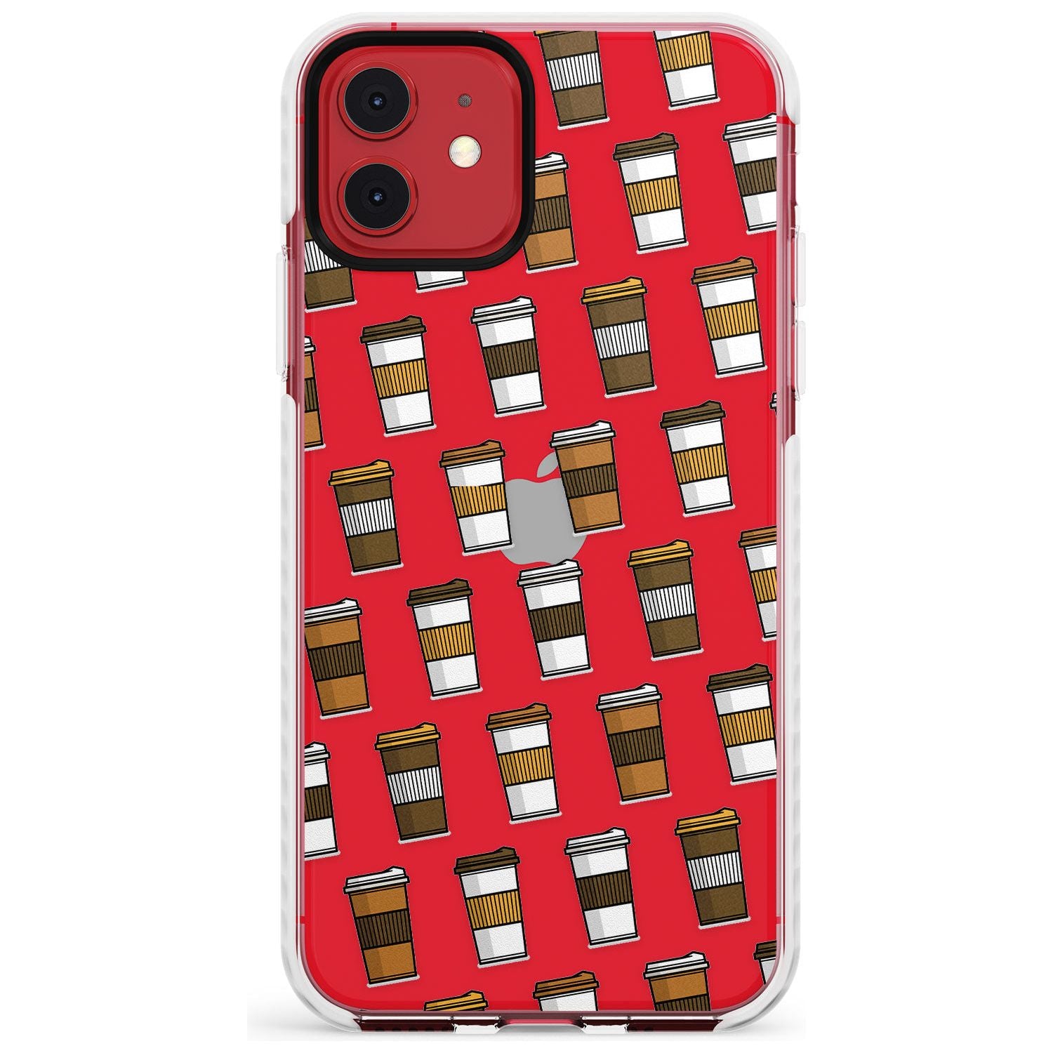 Coffee Cup Pattern Impact Phone Case for iPhone 11