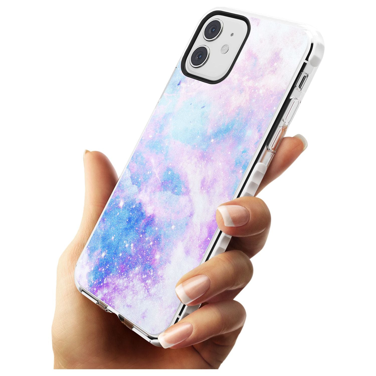 Light Blue Galaxy Pattern Design Impact Phone Case for iPhone 11