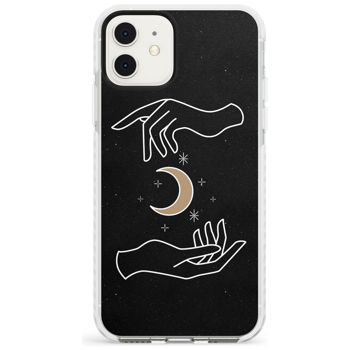 Hands Surrounding Moon Slim TPU Phone Case for iPhone 11