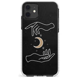 Hands Surrounding Moon Slim TPU Phone Case for iPhone 11