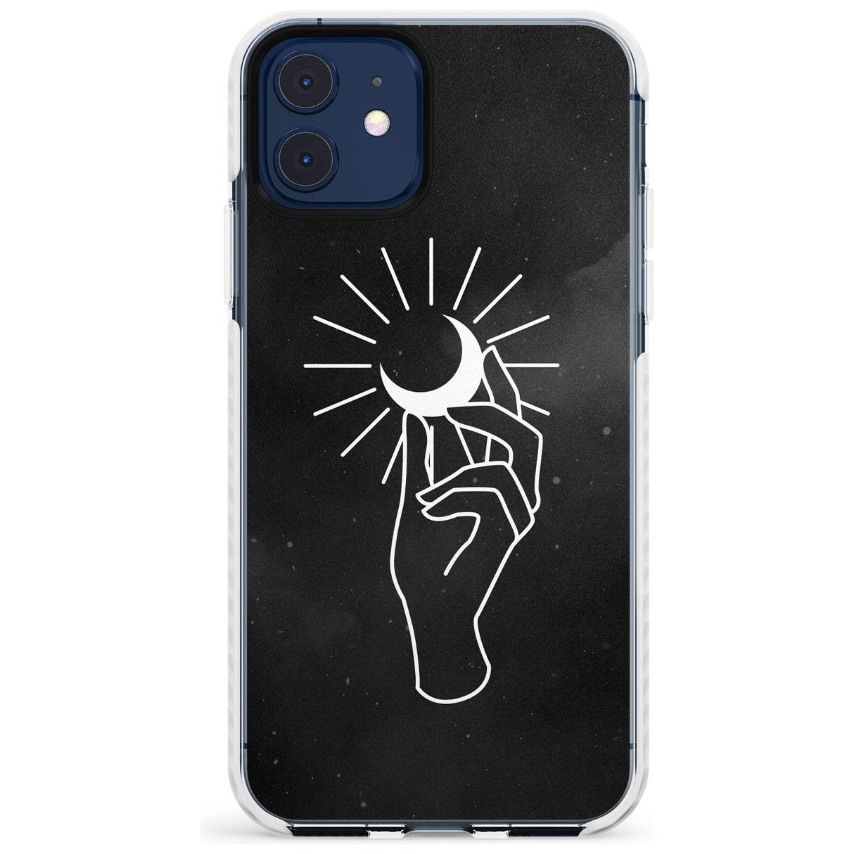 Hand Holding Moon Slim TPU Phone Case for iPhone 11