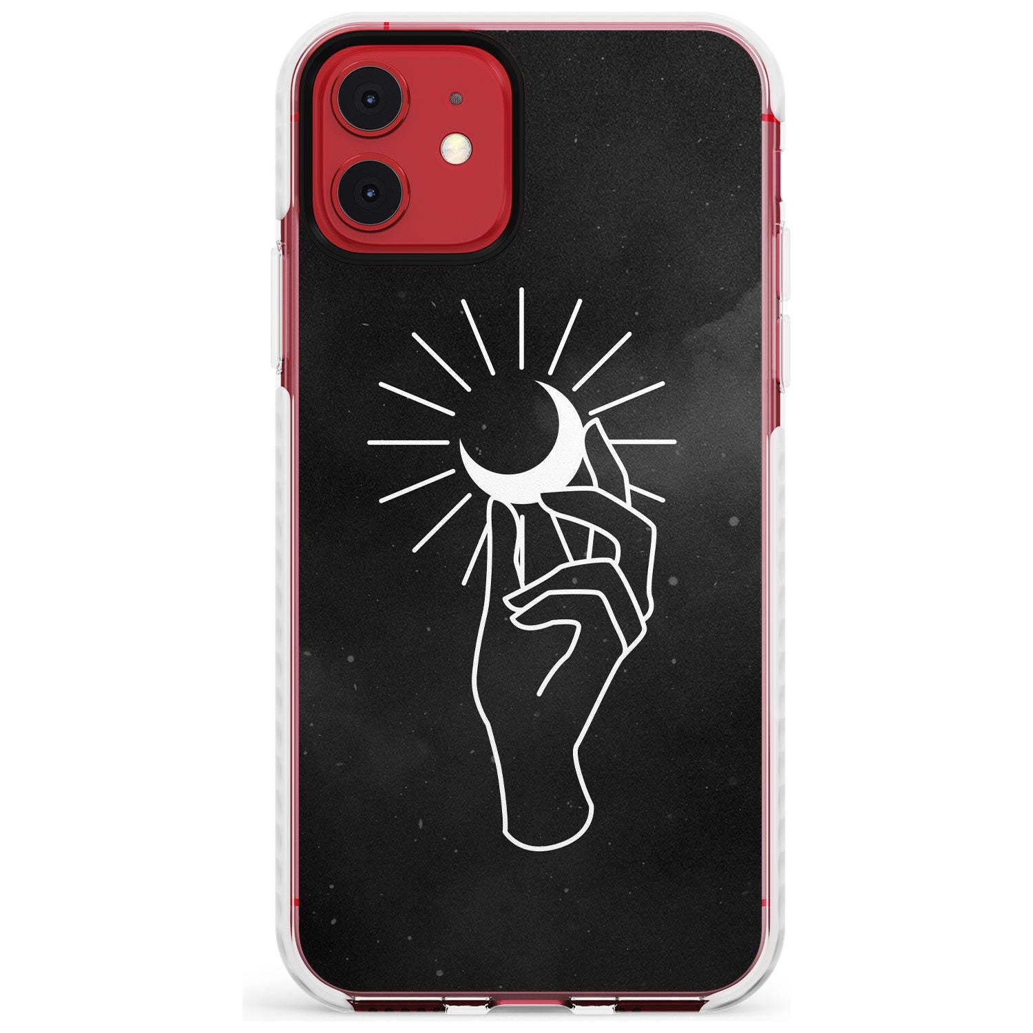 Hand Holding Moon Slim TPU Phone Case for iPhone 11