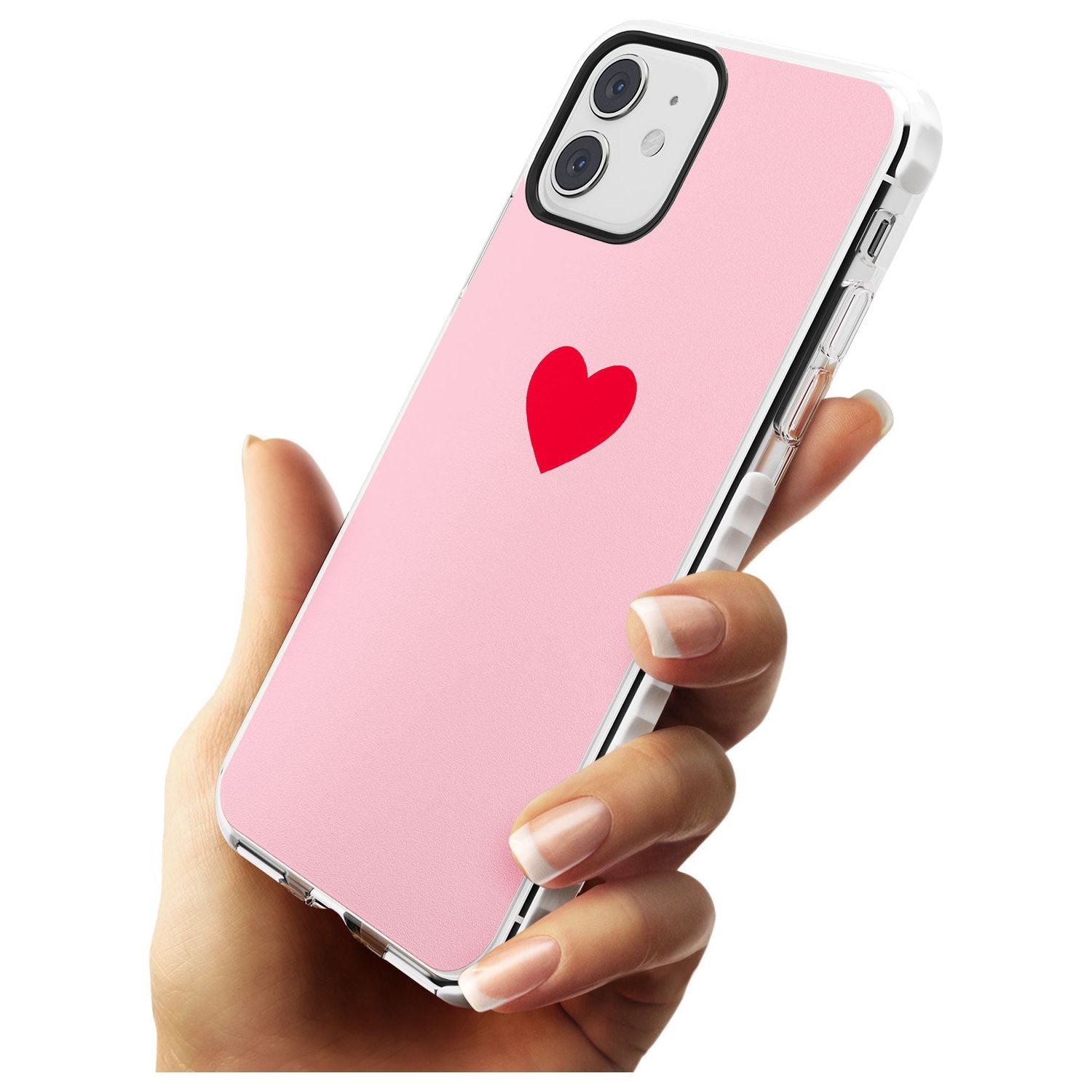 Single Heart Red & Pink Impact Phone Case for iPhone 11