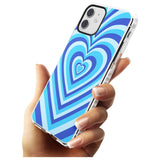 Blue Heart Illusion Impact Phone Case for iPhone 11