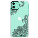 Black Henna Botanicals Impact Phone Case for iPhone 11