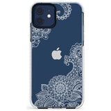 White Henna Botanicals Impact Phone Case for iPhone 11