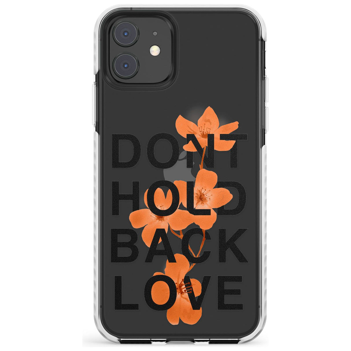 Don't Hold Back Love - Blue & White Impact Phone Case for iPhone 11, iphone 12