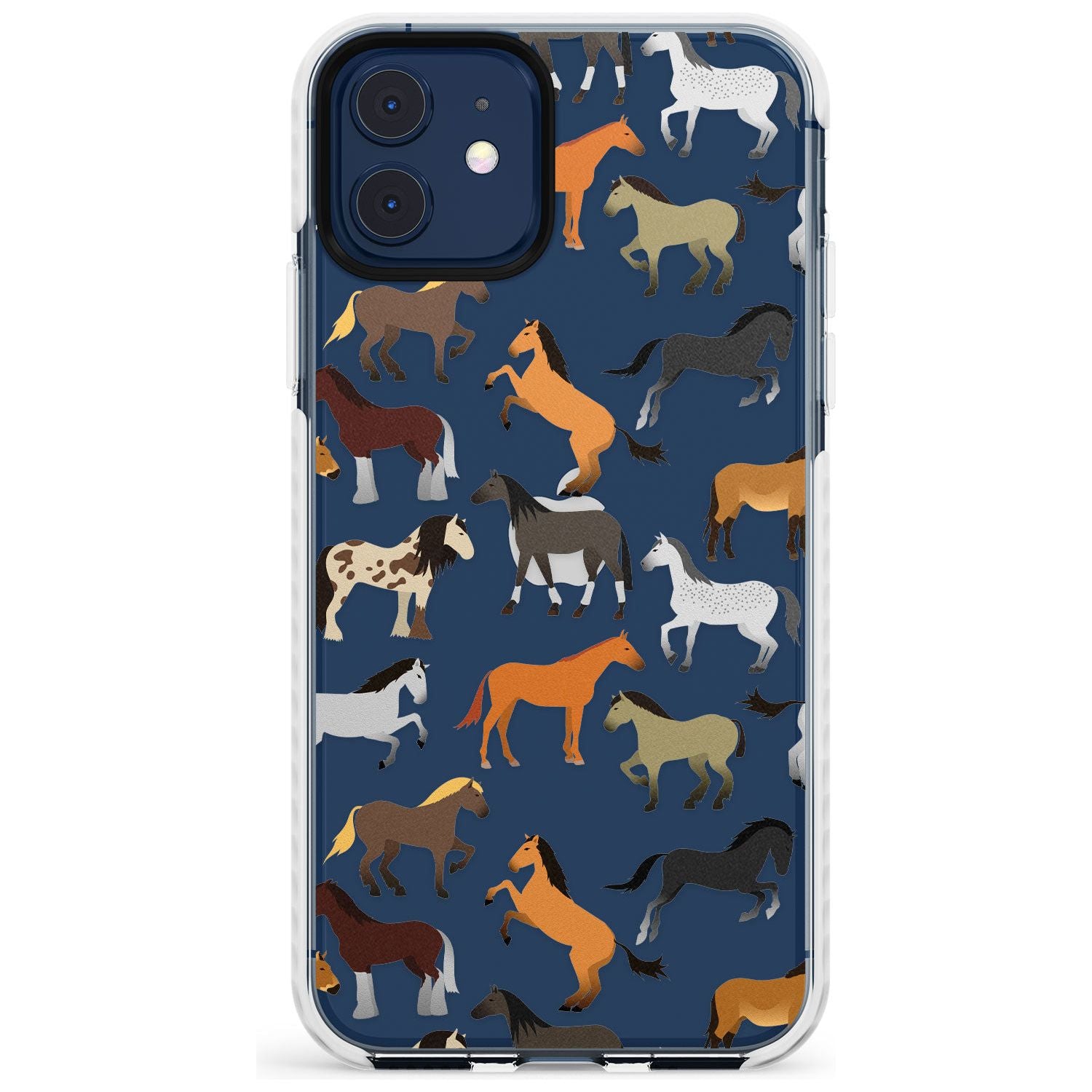 Horse Pattern Impact Phone Case for iPhone 11