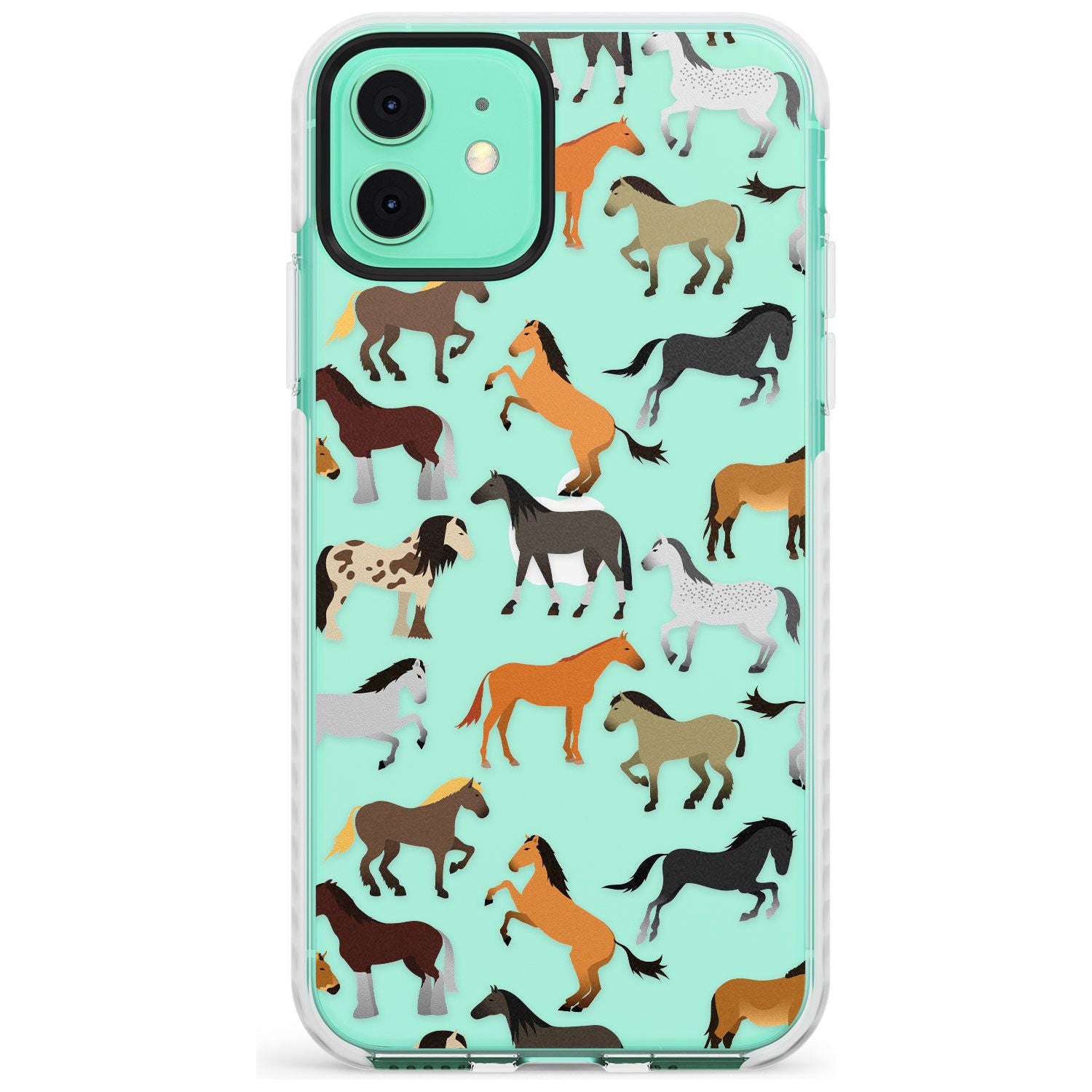Horse Pattern Impact Phone Case for iPhone 11