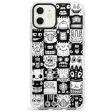 Checkerboard Heads Impact Phone Case for iPhone 11