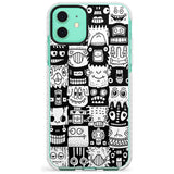 Checkerboard Heads Impact Phone Case for iPhone 11