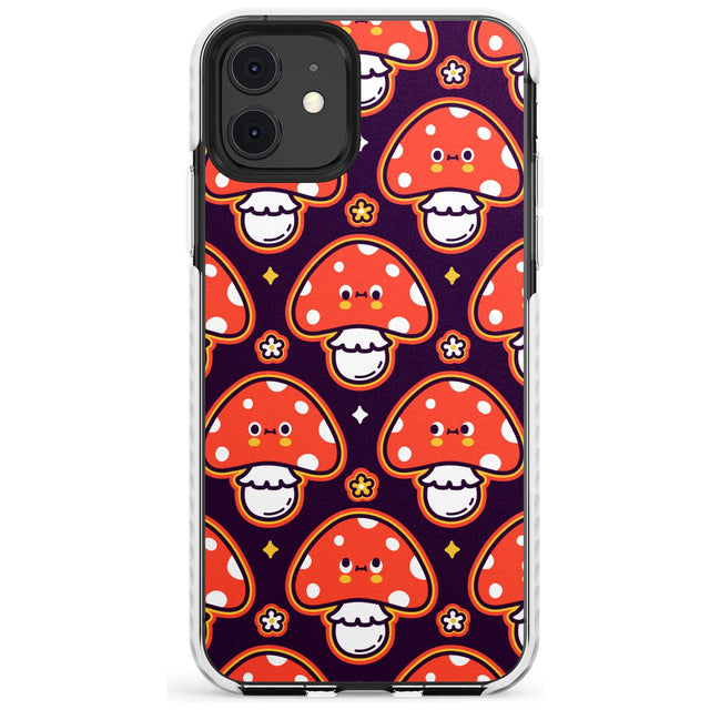 Mushroom Kawaii Pattern Impact Phone Case for iPhone 11