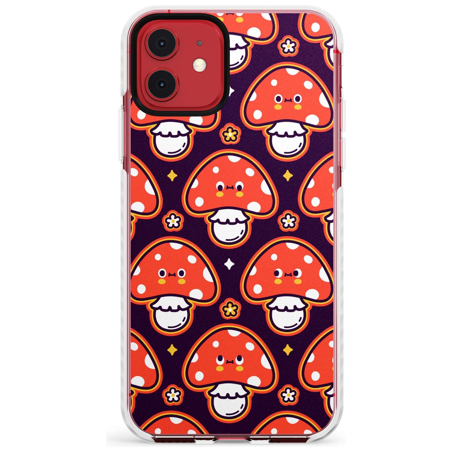Mushroom Kawaii Pattern Impact Phone Case for iPhone 11