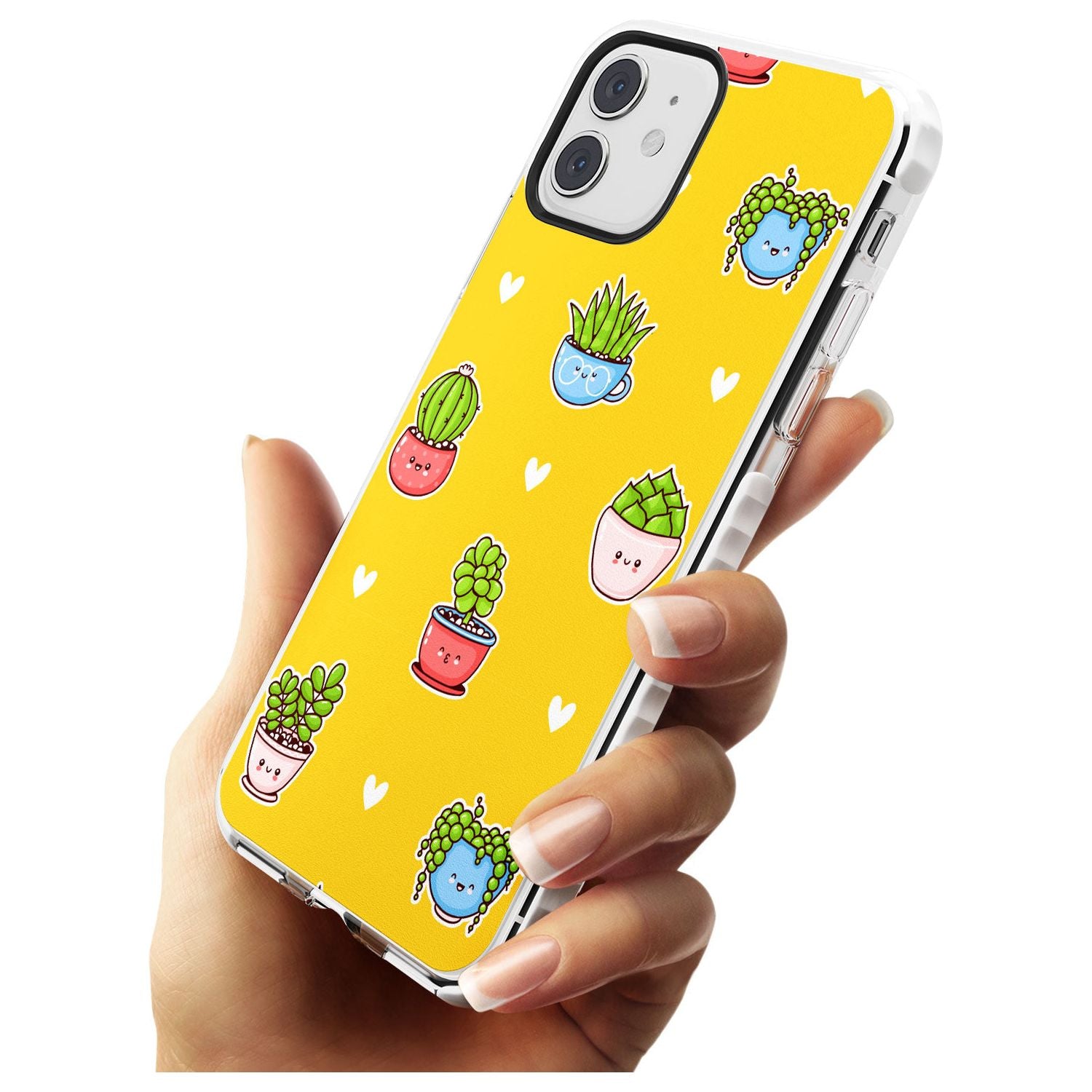 Plant Faces Kawaii Pattern Impact Phone Case for iPhone 11