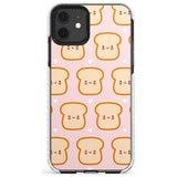 Bread Faces Kawaii Pattern Impact Phone Case for iPhone 11