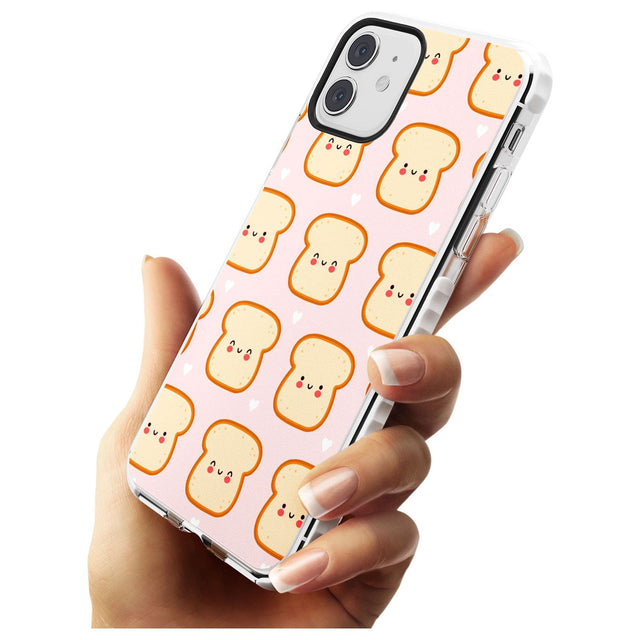 Bread Faces Kawaii Pattern Impact Phone Case for iPhone 11