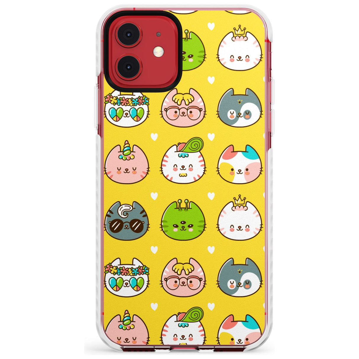 Mythical Cats Kawaii Pattern Impact Phone Case for iPhone 11