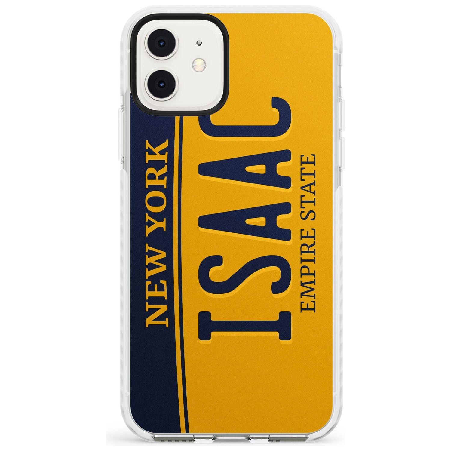 New York License Plate Slim TPU Phone Case for iPhone 11