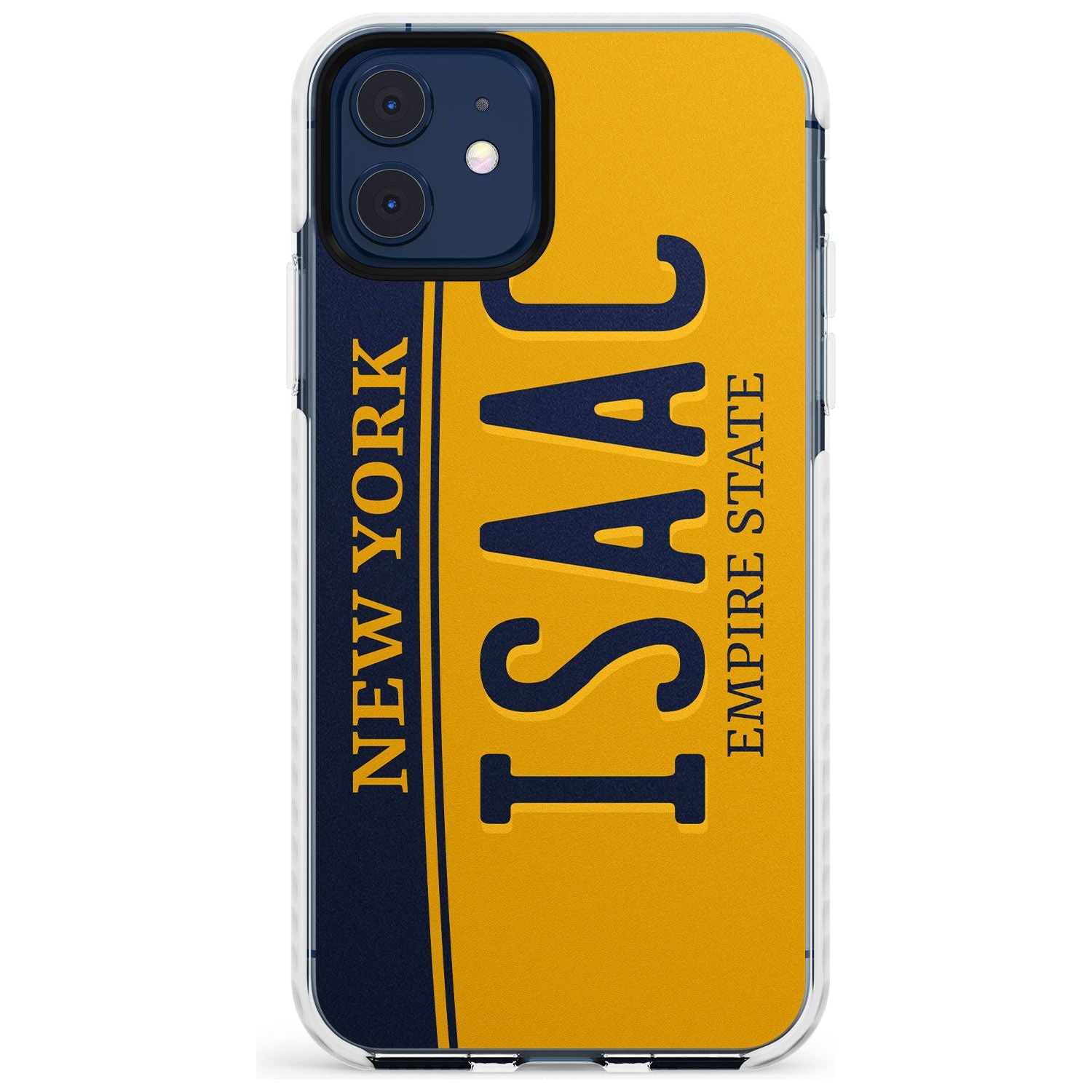 New York License Plate Slim TPU Phone Case for iPhone 11