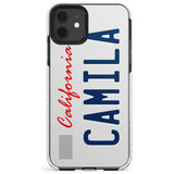 California License Plate Slim TPU Phone Case for iPhone 11