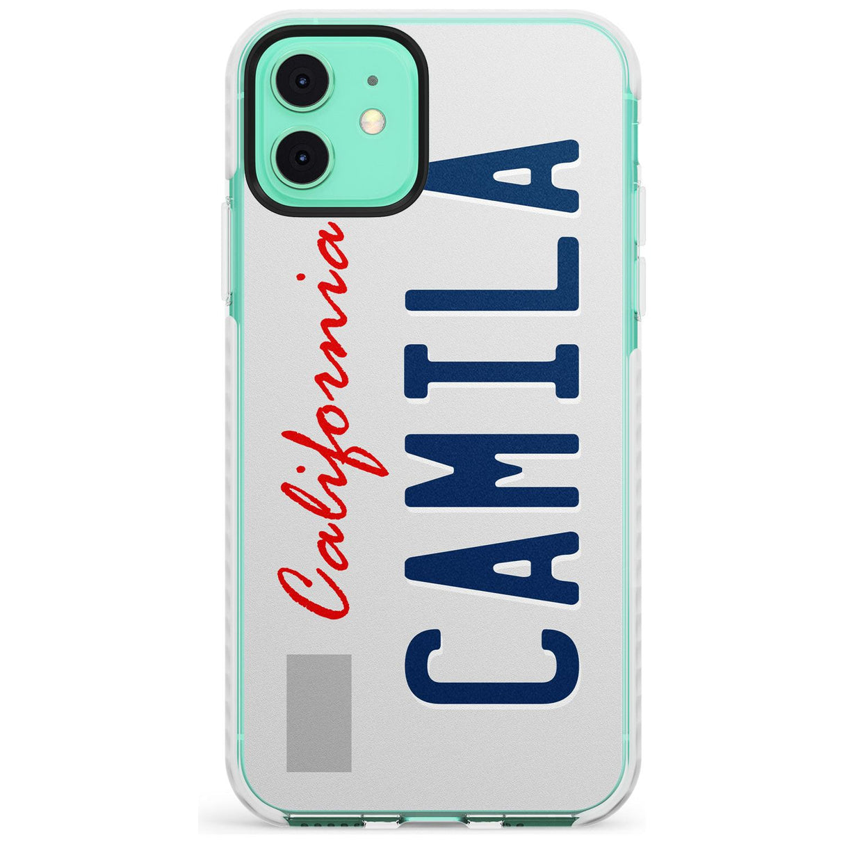 California License Plate Slim TPU Phone Case for iPhone 11