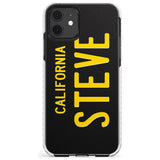 Vintage California License Plate Slim TPU Phone Case for iPhone 11