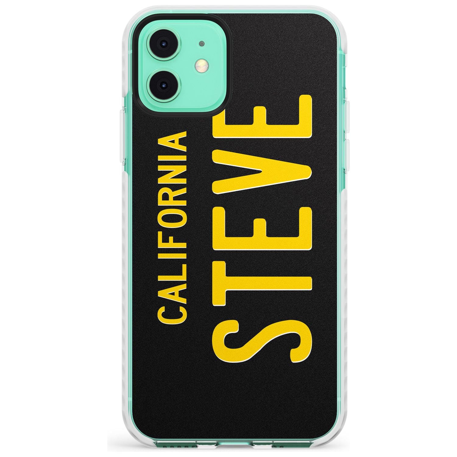 Vintage California License Plate Slim TPU Phone Case for iPhone 11