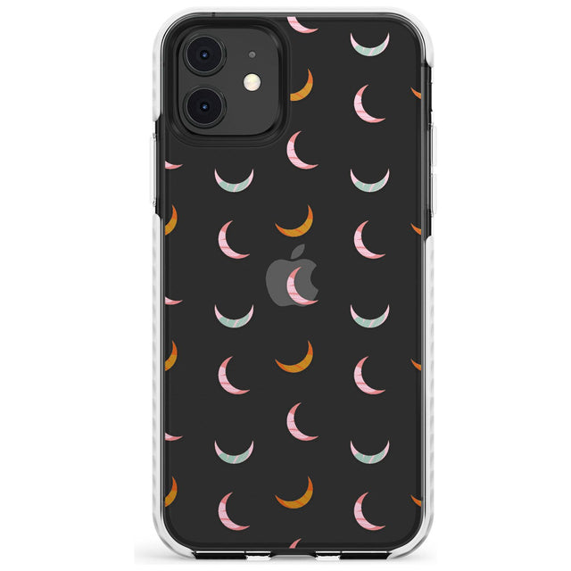 Colourful Crescent Moons Slim TPU Phone Case for iPhone 11