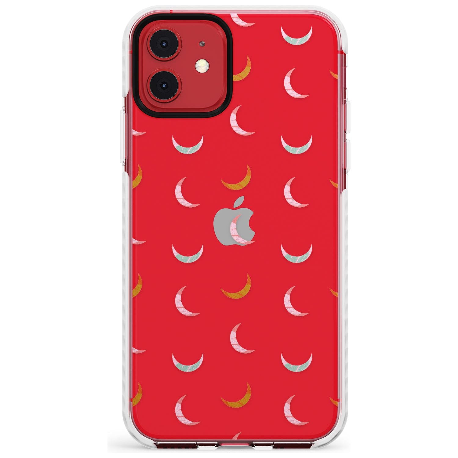 Colourful Crescent Moons Slim TPU Phone Case for iPhone 11