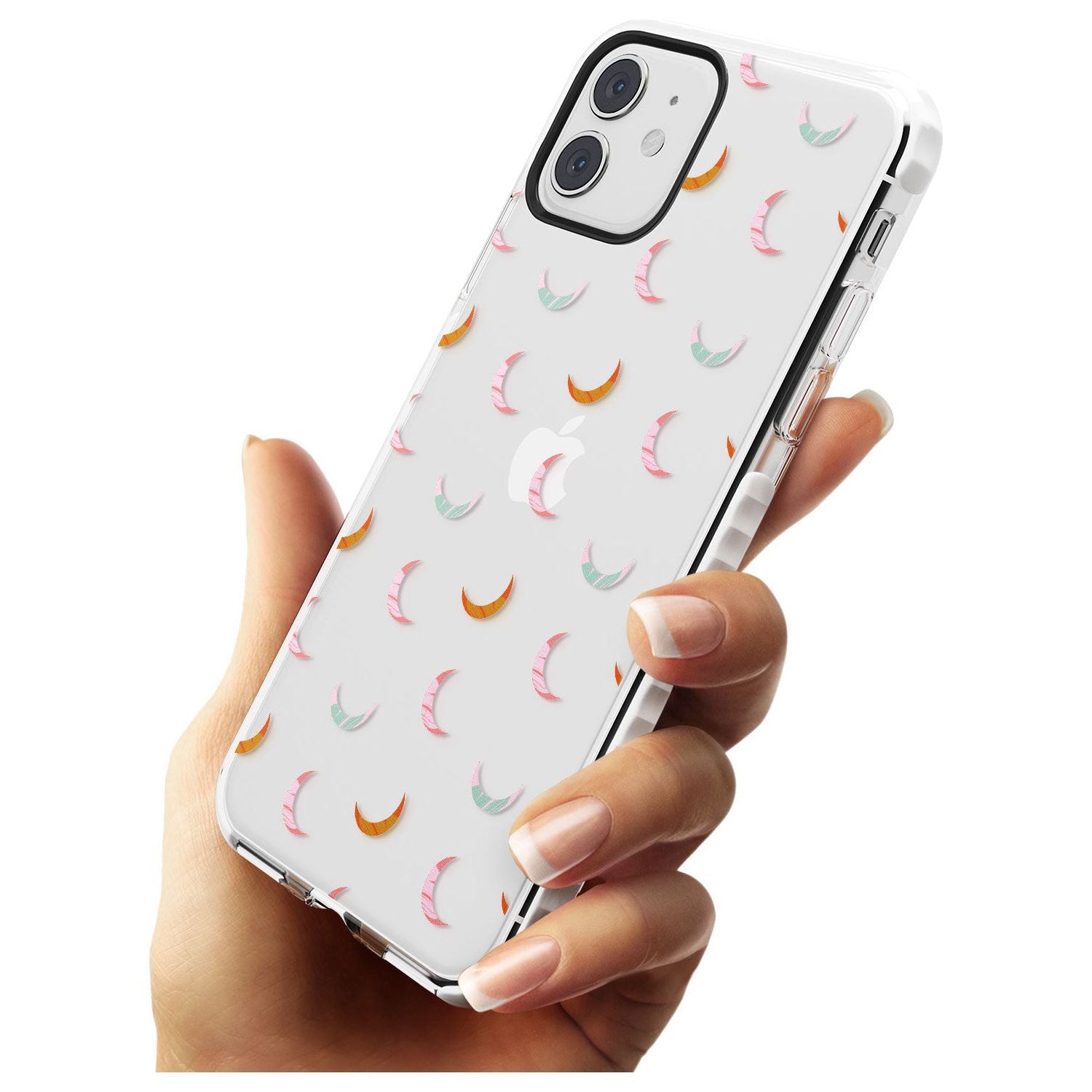 Colourful Crescent Moons Slim TPU Phone Case for iPhone 11