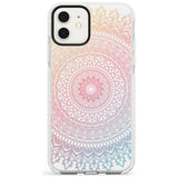 Large Rainbow Mandala Transparent Design Slim TPU Phone Case for iPhone 11