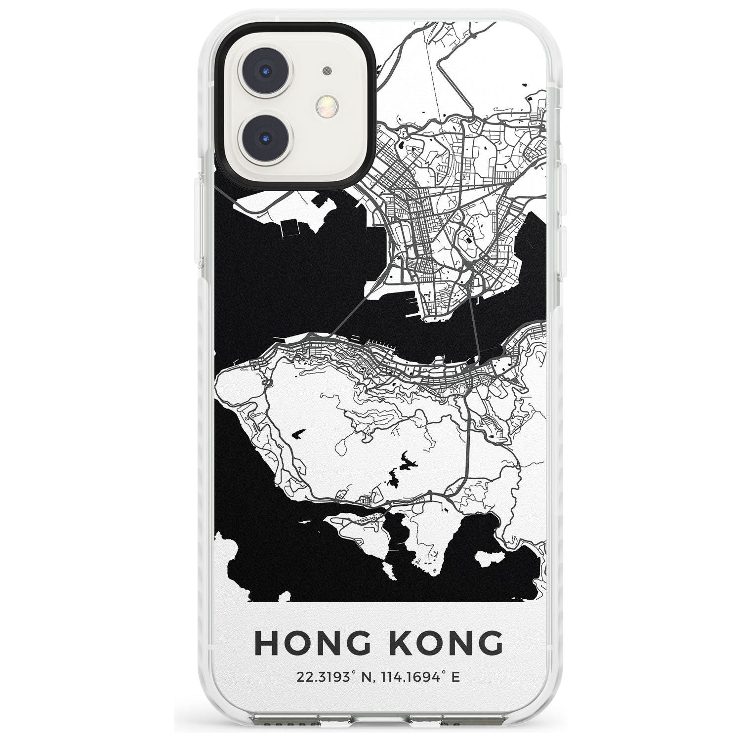 Map of Hong Kong Impact Phone Case for iPhone 11