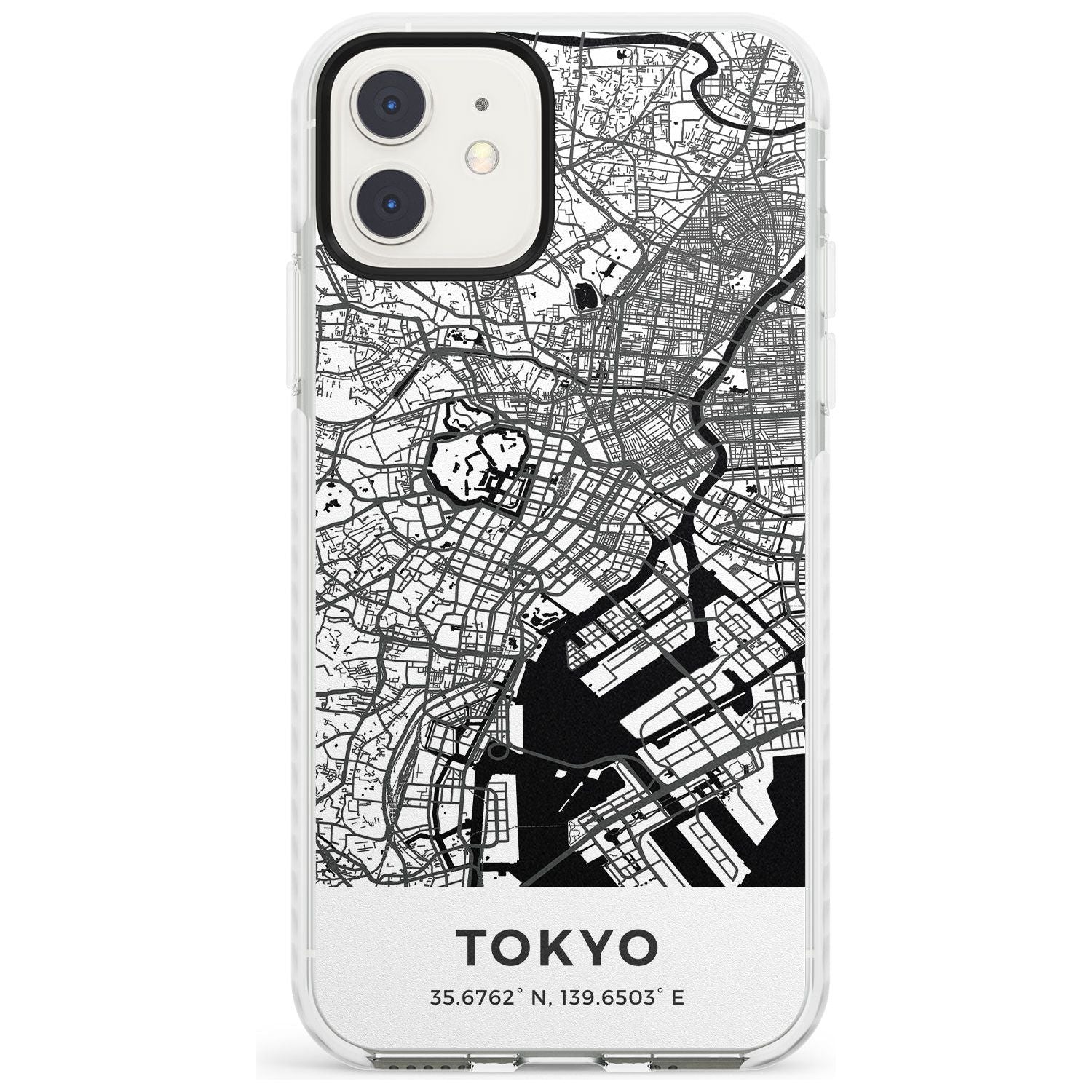 Map of Tokyo, Japan Impact Phone Case for iPhone 11