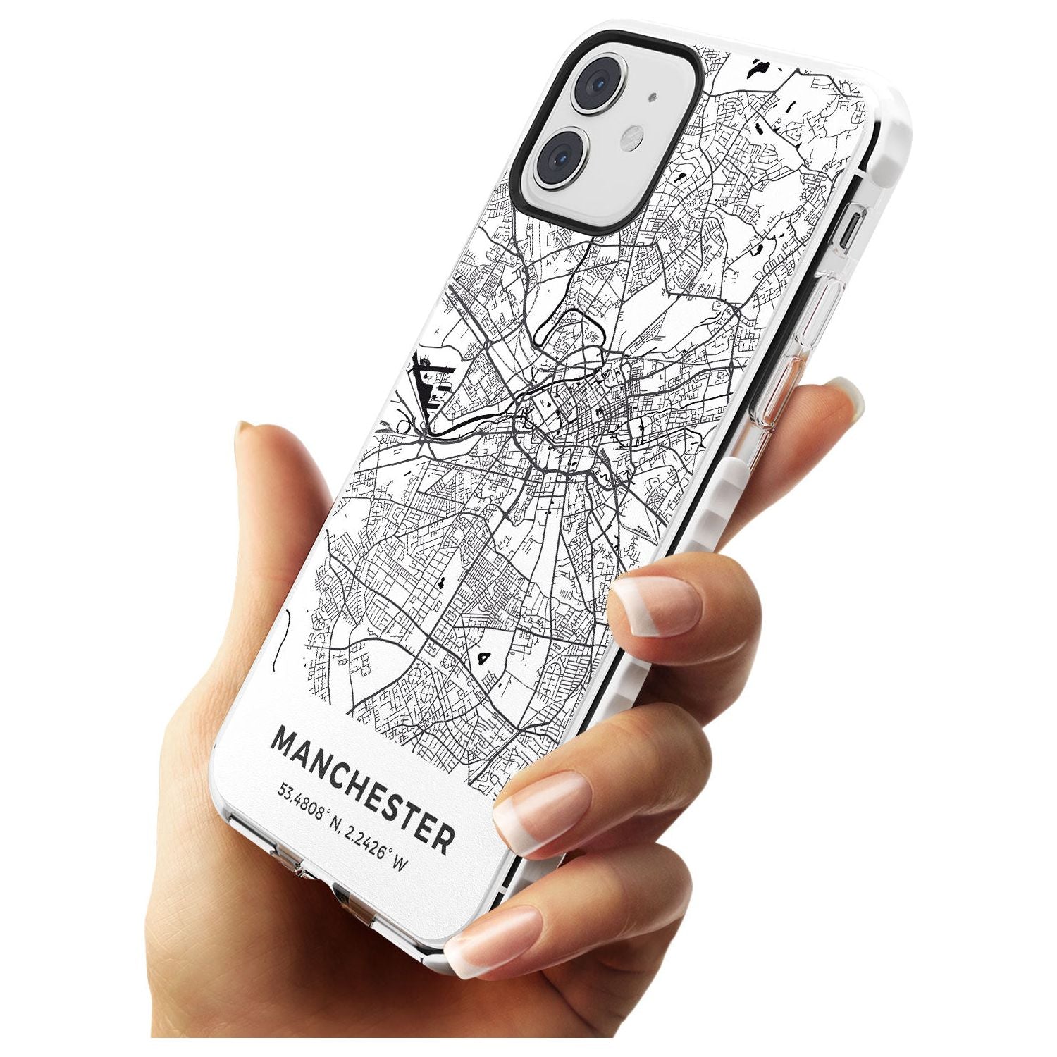 Map of Manchester, England Impact Phone Case for iPhone 11
