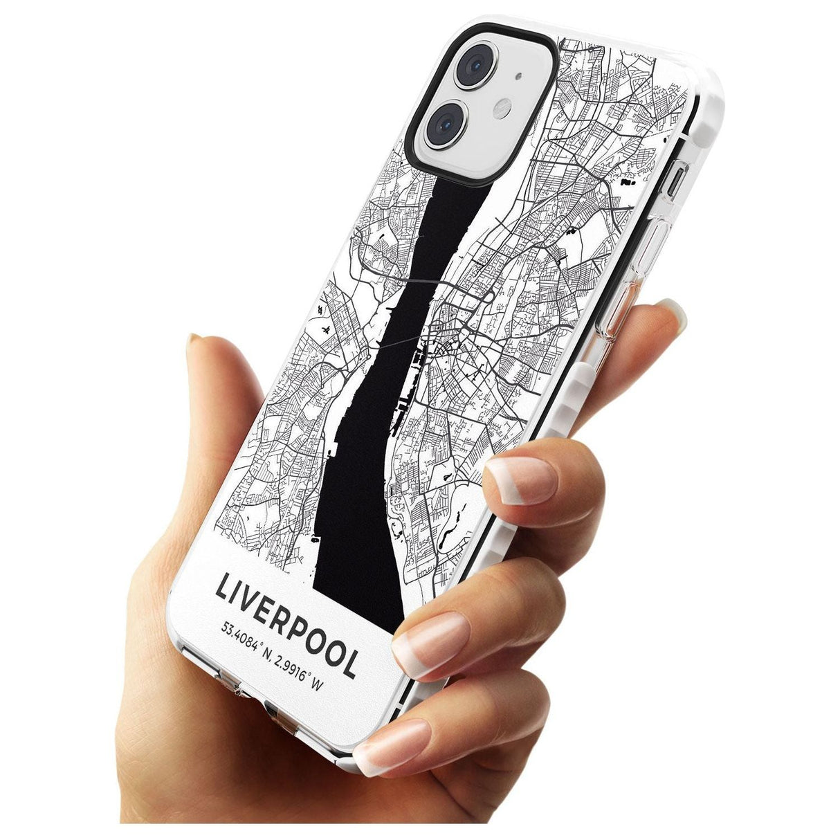 Map of Liverpool, England Impact Phone Case for iPhone 11