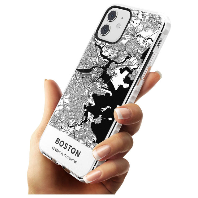 Map of Boston, Massachusetts Impact Phone Case for iPhone 11