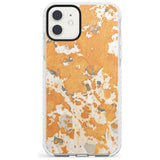 Orange Marbled Paper Pattern Impact Phone Case for iPhone 11