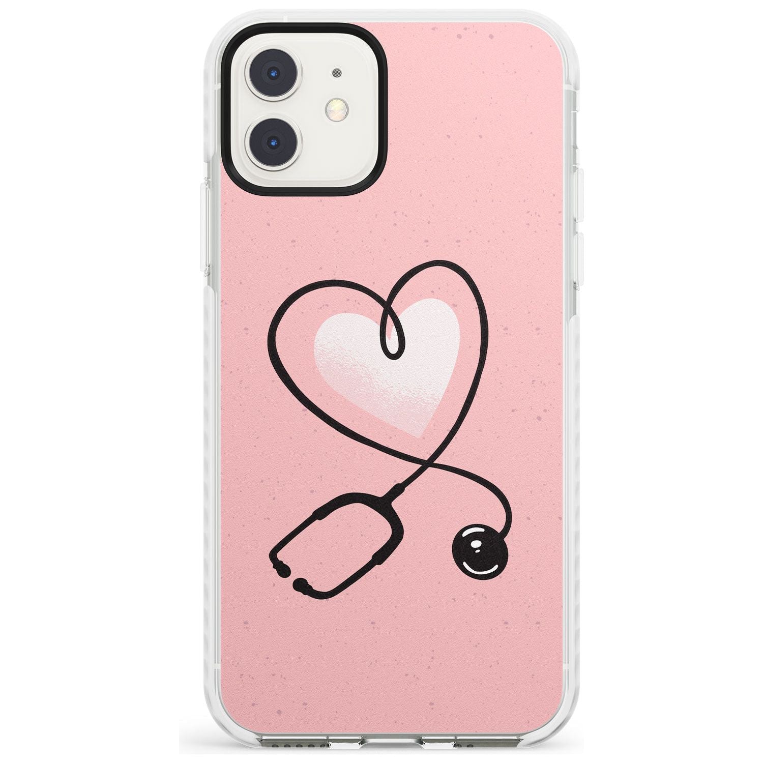 Medical Inspired Design Stethoscope Heart Impact Phone Case for iPhone 11