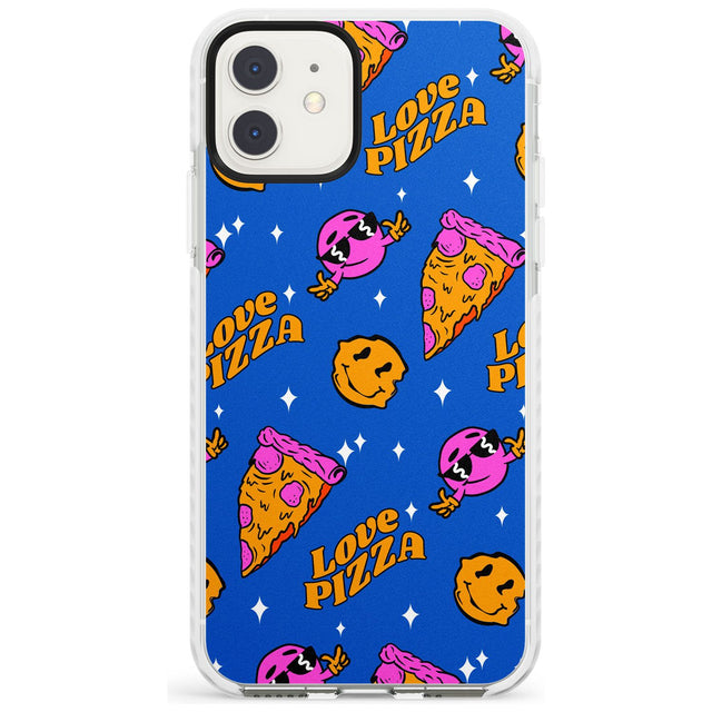 Psychedelic Love Pizza Pattern