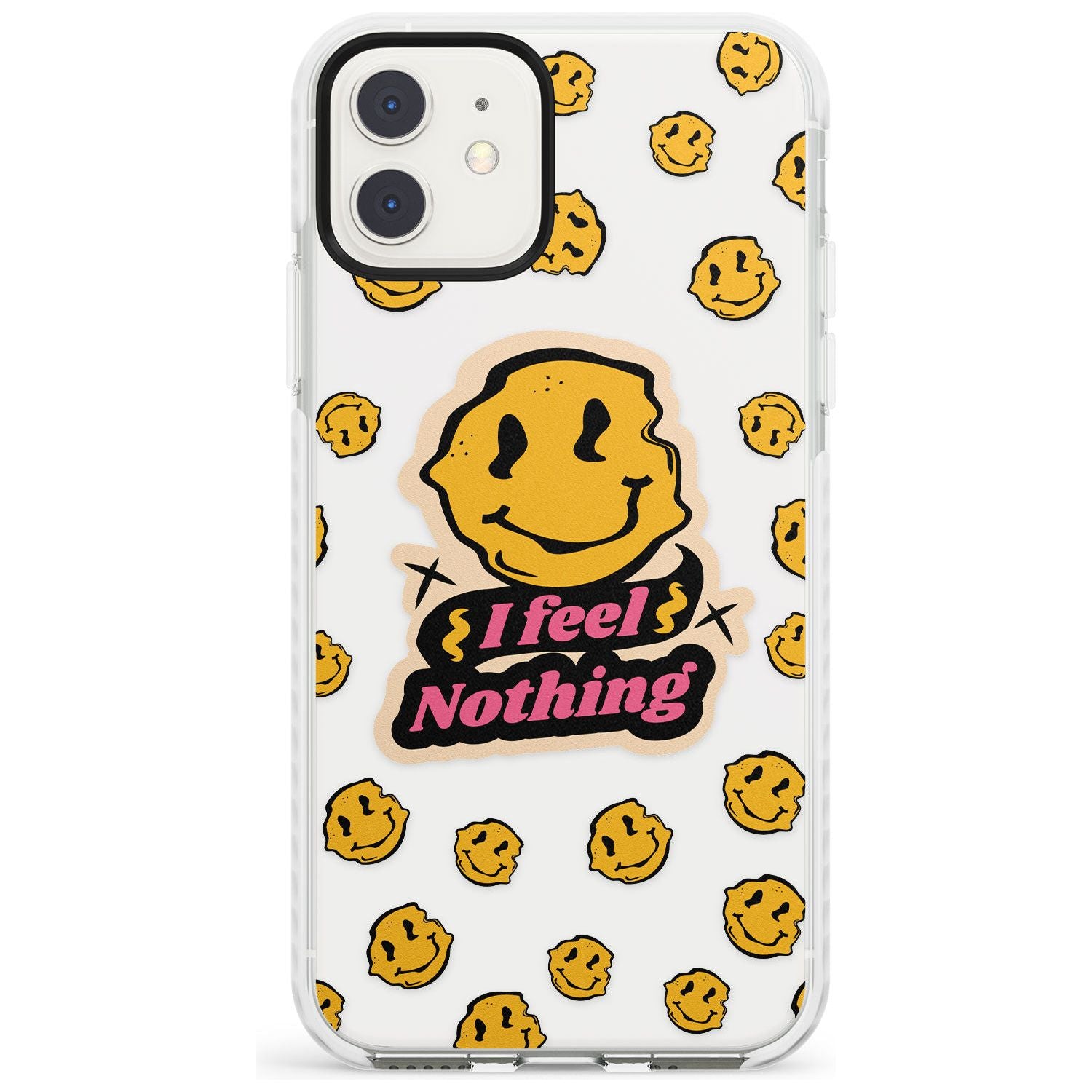 I feel nothing (Clear) Impact Phone Case for iPhone 11