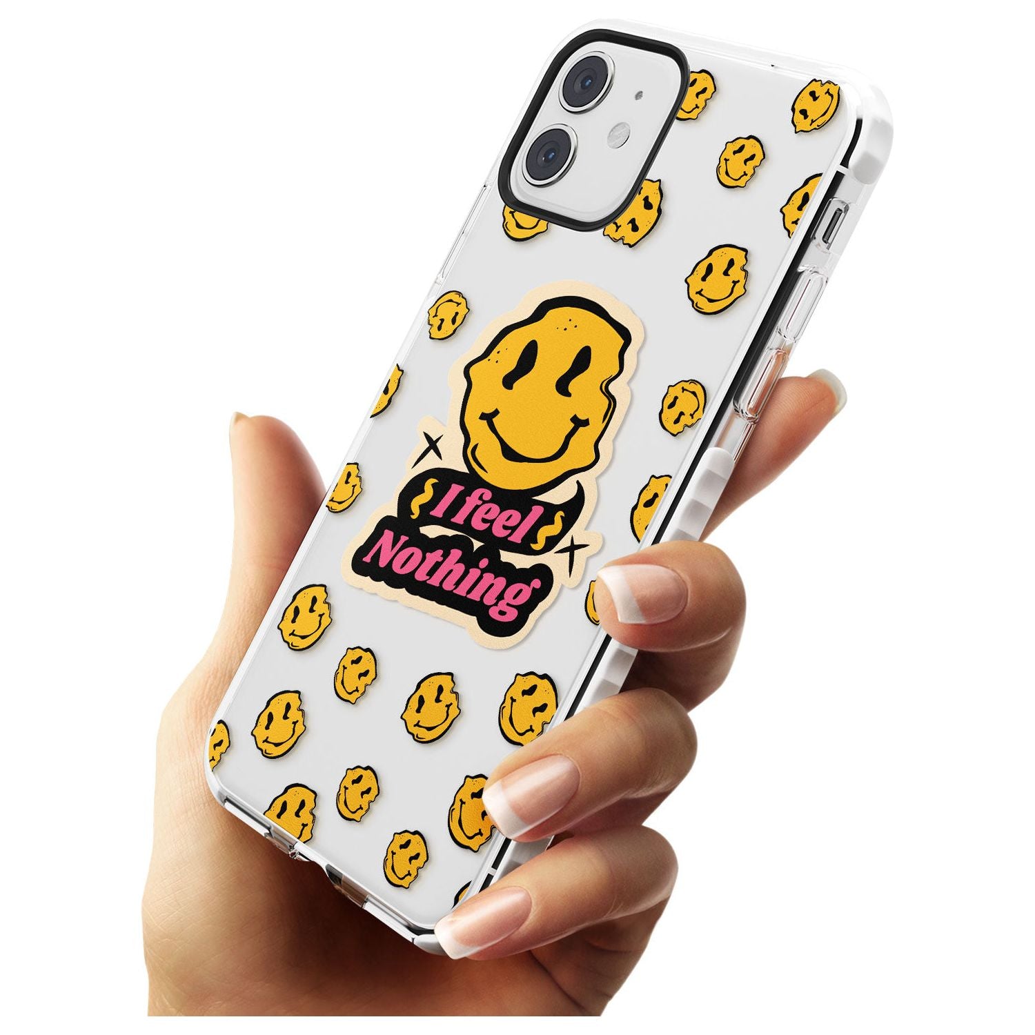 I feel nothing (Clear) Impact Phone Case for iPhone 11