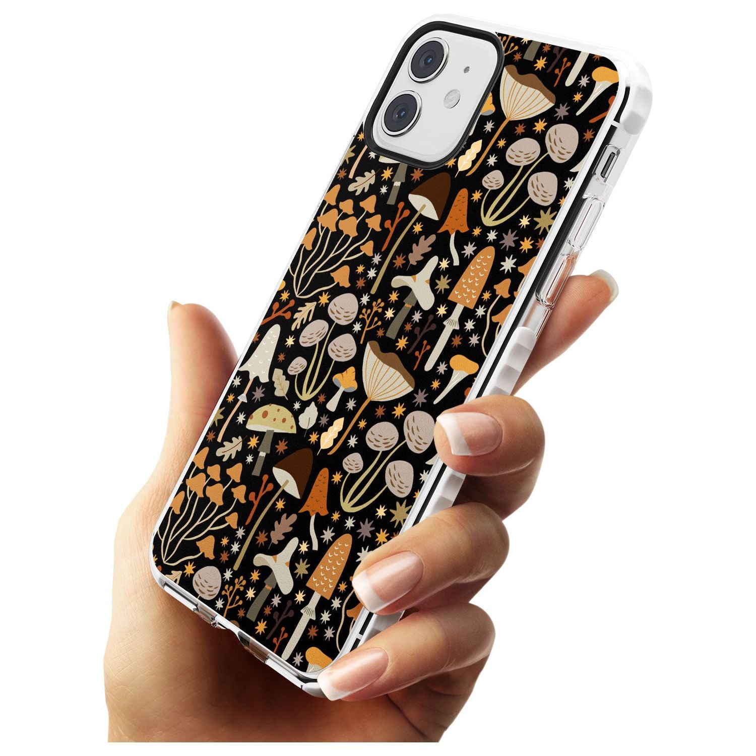 Sentimental Mushrooms Pattern Impact Phone Case for iPhone 11