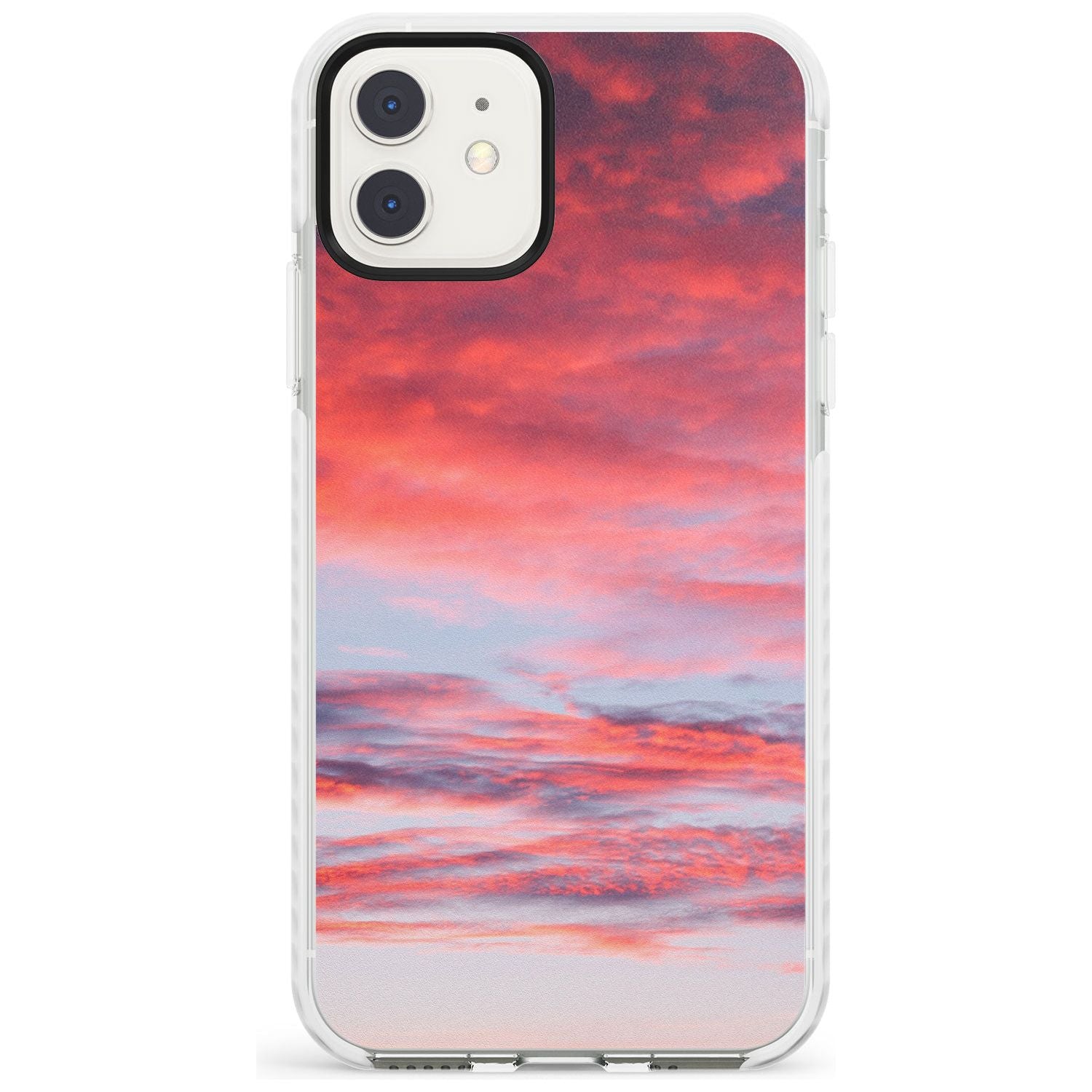 Pink Cloudy Sunset Photograph Impact Phone Case for iPhone 11