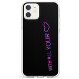 With All Your Heart Neon Sign Impact Phone Case for iPhone 11