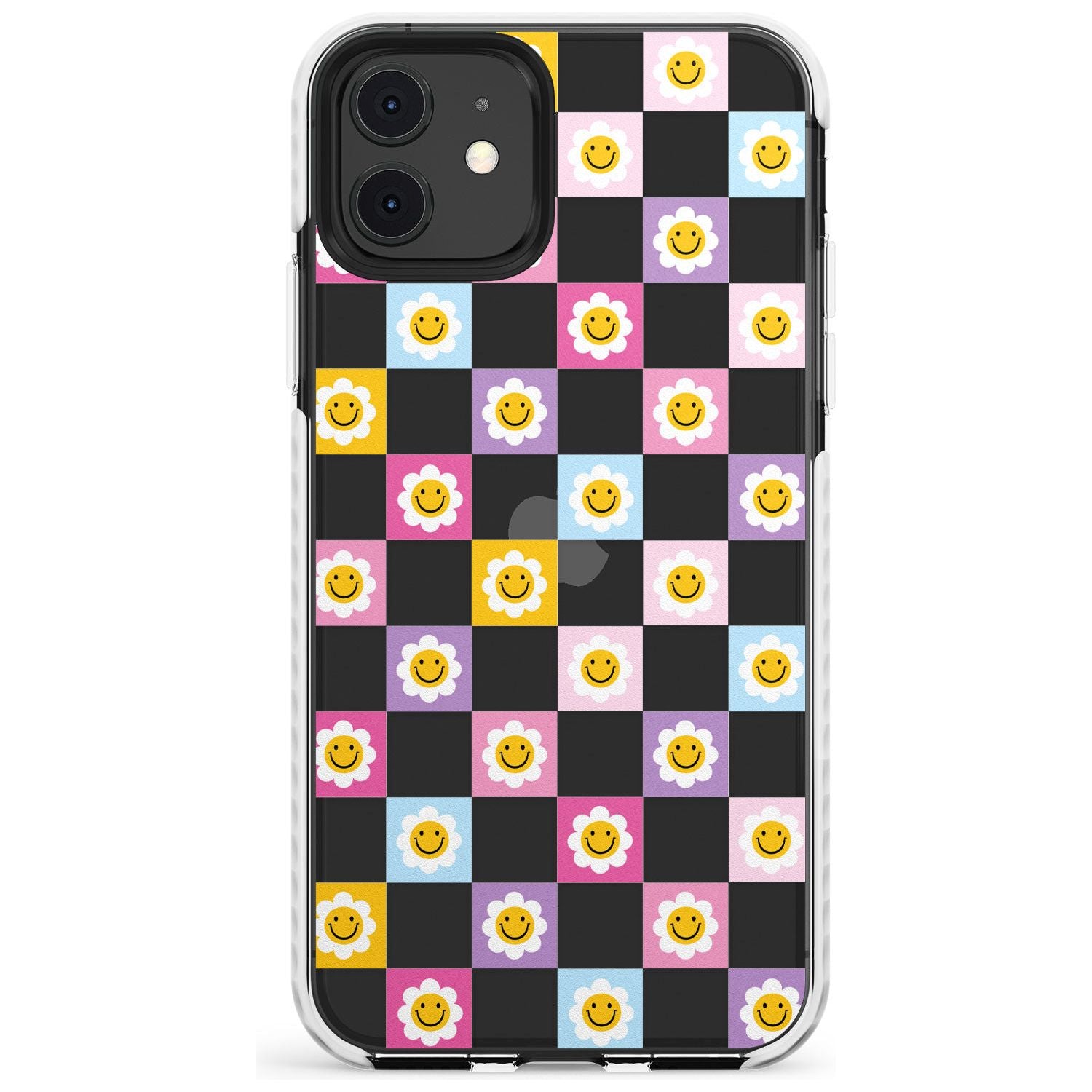 Daisy Squares Pattern Impact Phone Case for iPhone 11