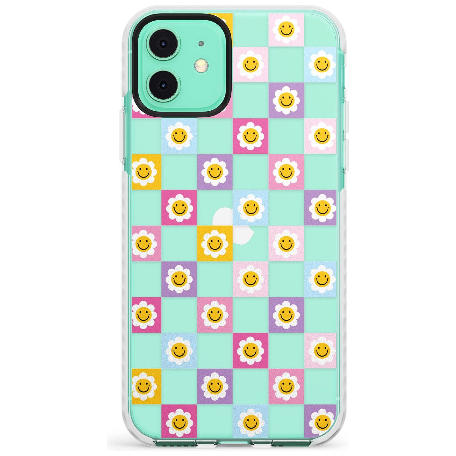 Daisy Squares Pattern Impact Phone Case for iPhone 11