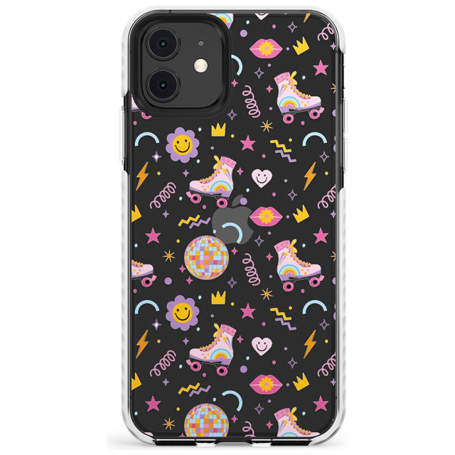 Roller Disco Pattern Impact Phone Case for iPhone 11